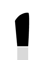 Deerfoot brush shape